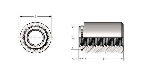 Spiralock® Self-Clinching Standoffs for PC Boards