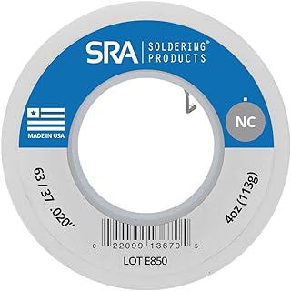 No-Clean Flux Core Solder, 63/37 .020-Inch, 4 Ounce Spool