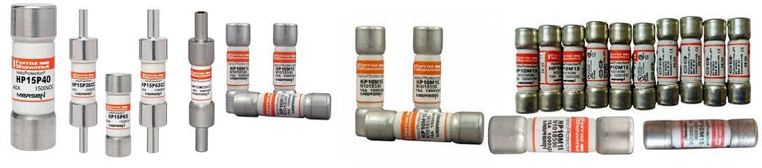 Mersen HP15P40 HelioProtection 1500VDC photovoltaic (PV) fuse series