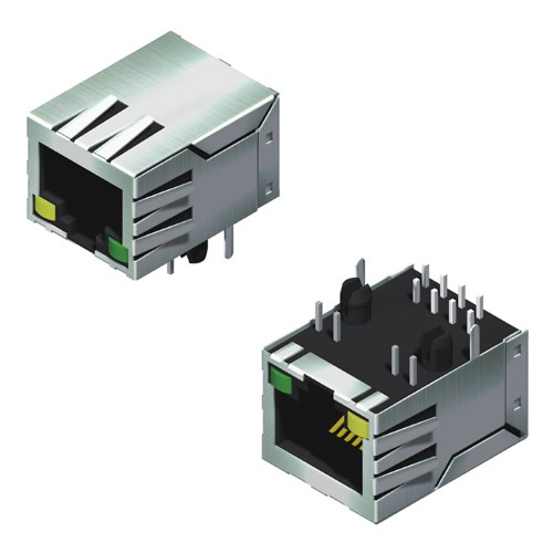 Modular Jack Shielded Side Entry With LED