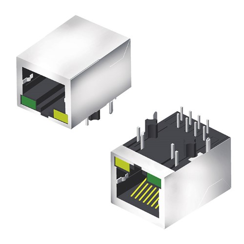Jack Shielded Side Entry With LED