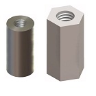 Hex and Round Female threaded standoffs