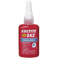 243 BLUE MEDIUM STRENGTH PRIMERLESS THREADLOCKER FOR FASTENERS 1/4-3/4 50 MIL BOTTLE