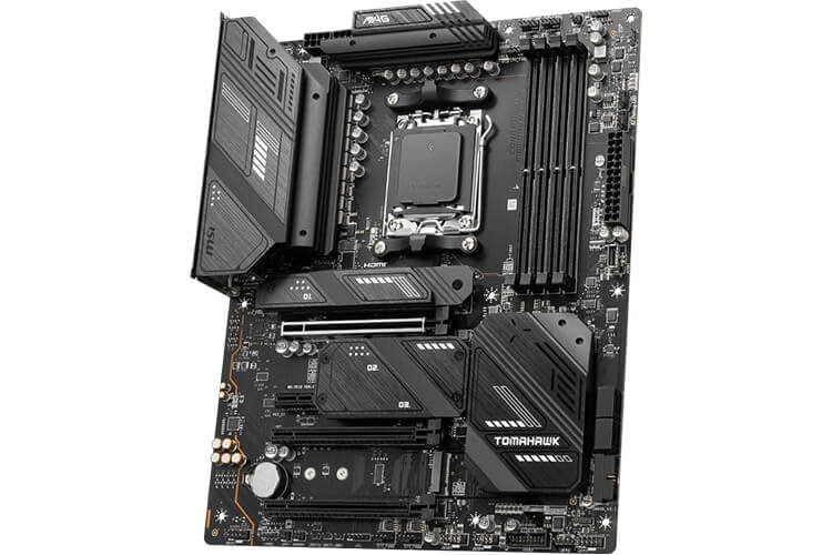 Design The MSI MAG X670E Tomahawk WiFi Gaming has a sleek
