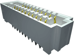0.050" SEARAY™ High-Speed Open-Pin-Field Array Socket, Press-Fit