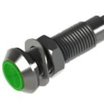 604-324-21 MARL LED Indicator 5mm, Green, 28VDC 20mA 900mcd, Panel Mount