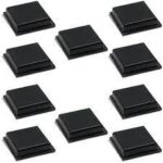 SJ-5518(BLACK)  3M Square Bumper Tapered 0.500" Black