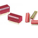 Diptronics DA-04-V DIP Switch 4 Raised Slide 0.025A 24VDC