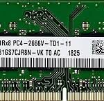 HMA81GS7CJR8N-VKT0 SK Hynix 8GB Memory Module DDR4-2666V 1Gx72 ECC SODIMM Trusted Distributor HMA81GS7CJR8N-VKT0 SK Hynix 8GB Memory Module DDR4-2666V 1Gx72 ECC SODIMM