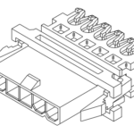 MOLEX 71161-0402 Connector Mini-Fit IDT Feed-To Cover for 4 Circuits 4.20mm