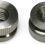 96445A350  Flanged Knurled-Head Thumb Nut
