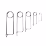 90026A104  18-8 Stainless Steel Coiled Bent-Wire Locking Pins