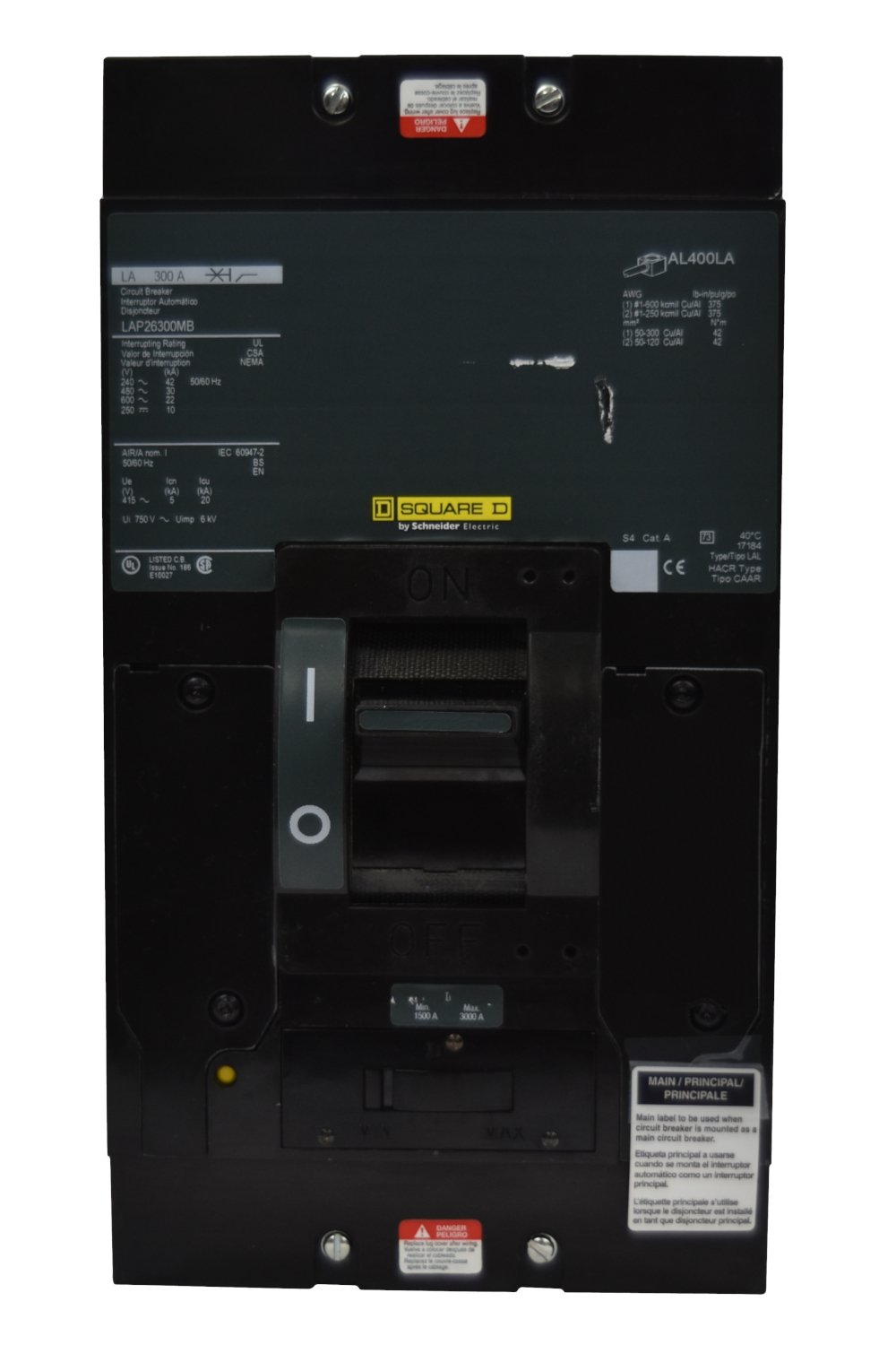 LHP36400 Schneider Circuit Breaker 600V 400A 3 Poles Trusted Distributor LHP36400 Schneider Circuit Breaker 600V 400A 3 Poles