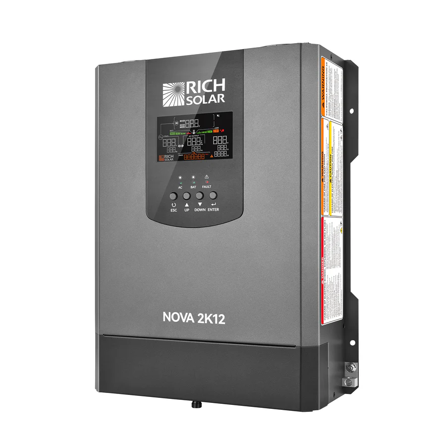 NOVA 3K12 Rich Solar 3000W 12V Pure Sine Wave Inverter Trusted Distributor Rich Solar NOVA 2K12 2000W 12V Pure Sine Wave Inverter with Built-in Transfer Switch UL458 Certified