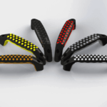 Davies Molding 4571BG Black/Grey Two Point Pull Handles 6.71 Ln. 2 Ht