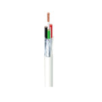 P20270 - Electronic Shielded Cable PVC 22AWG 300Vac Stranded Copper Conductor 4-Conductor, White