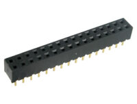 Toby Electronics B26-2X10-BG1-G Dual Row Socket Strip 10 Position, 2.54mm x 7mm  PCB Mount