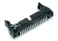 4401-34SR NELTRON IDC-Socket, 34 Position, (01) w/Strain Relief, Black, RoHS
