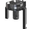 Keystone 1207 TERMINAL SCREW 8/32 .064" BRASS