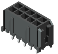5W3000S0-205T0BAVC01 AMTEK Connector Header Dual, 5Pos Straight