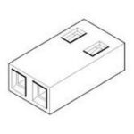 Molex 15-38-1026 Shunt / Jumper 0.1" 2.54mm Spacing