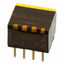 1571998-5 TE Connectivity DIP Switch, Piano Key, SPST, Sealed, Through Hole, 25 mA, 24 VDC