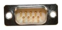 NorComp 172-E09-113R911 D-Sub Connector 9 Position Dual Row Male Dip Solder