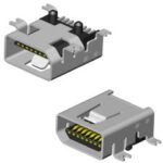 Neltron 5075MMR-08A-SM Mini USB Connector AB Socket 5 Ways