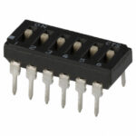 CTS 209-6MS DIP Switch SPST 6 Section Raised Actuator 0.1A DIP-12