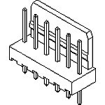 Molex 22-27-2061 Nylon Vertical Locking Pin Header 6 Position 2.54mm Spacing