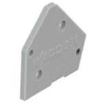 WAGO 236-100 Gray End Cover, for Use with Terminal Block