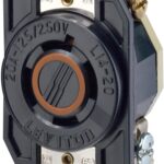 Leviton 2410 Locking Receptacle, 20A, 125/250V 3P4W Black Trusted Distributor Leviton 2410 Locking Receptacle, 20A, 125/250V 3P4W Black