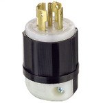 2811 Leviton Locking Plug 30A 120/208V Black/White