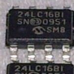 Microchip 24LC16BT-I/SN IC 24LC16 Series 16 Kbit I2C 2 Wire (2K x 8) 2.5 V Serial EEPROM SMT - SOIC-8