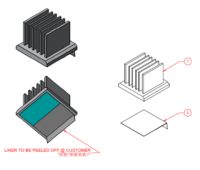 335618 Aavid Thermalloy Heat Sinks 19X19MM, 14.6MM Height