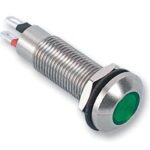 524-532-21 MARL LED Indicator 8.1mm, Green, 12V 20mA, 23cd, Panel Mount