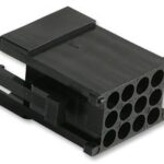 Souriau SMS12P1 Connector Housing 12 Pins 4 Rows Rectangular