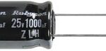 25ZLH1000MEFC10X23 Rubycon Capacitor 1000uF 25V Radial