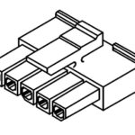 Molex 43645-0600 Polyester Receptacle Connector 6 Position 3MM Single Row