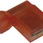 TE Connectivity 2-520128-2 Red Insulated Faston Flag Terminal 18-22 AWG 0.250" (1/4")