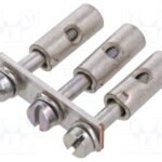 0456800000 Weidmuller Screw Bridge, 3-Pole Jumper Bar