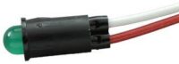 5102H5-12V VCC LED Indicator Green 12V 15mA Panel Mount