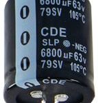 Cornell Dubilier SLPX222M200H9P3 Capacitor 2200uF 200V 20% Snap-In