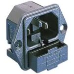 PF0001/28 Bulgin Power Entry Connector Receptacle 10A 250VAC 1-Pole