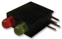 553-0711F Dialight LED Bi-Level Bi-Color Green, Red 10mA 4-Pin T-1