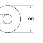 SEASTROM 5702-465-60 Steel Flat Washer for #6 Screw
