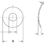 5804-39-1 Seastrom Steel Crescent Spring Washer