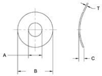 5804-39-1 Seastrom Steel Crescent Spring Washer
