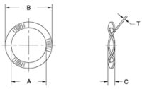 5806-98-2-Z3 Seastrom Zinc Plated Steel Wavy Washer 0.281"