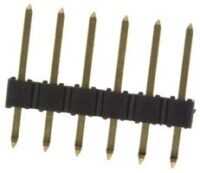 FCI 68001-106HLF Unshrouded Pin Header 6 Position Single Row 2.54mm Spacing Gold Plated